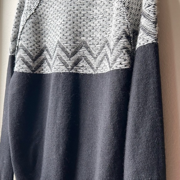 Bonobos SLIM FIT REVERSE FAIR ISLE SWEATER IN SNOW Gray/ BLACK Sz XL - Picture 11 of 15